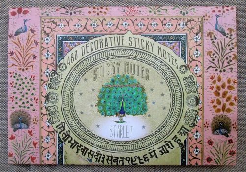 Papaya Art Starlet Peacock Tapestry Sticky Notes Post It Fashion Decorative Set