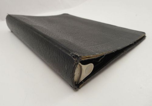 Vintage Boorum &amp; Pease 3 Ring Binder Standard No S608 Black USA 9X7&#034;