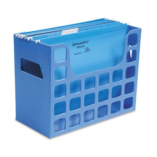 DecoFlex Letter Size Desktop Hanging File, Plastic, 12 1/4 x 6 x 9 1/2, Blue