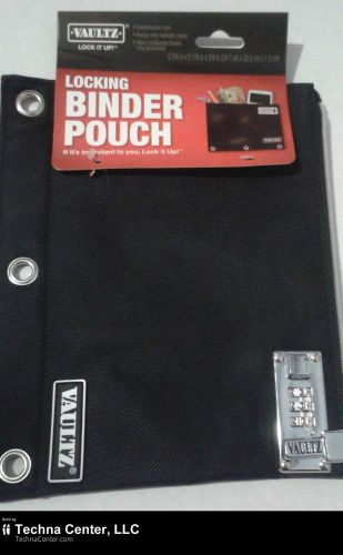 Valutz Locking binder Pouch, Black