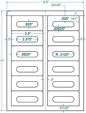 Compulabel® Audio Cassette Label Inkjet Laser 3.5&#034;x1.6&#034;