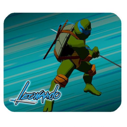 Medium Leonardo Ninja Turtle TMNT Custom Mouse Pad for Gaming / Office