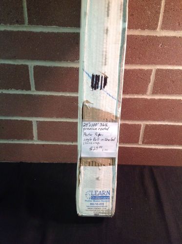 24&#034; Premium Coated Poster Paper 100&#039; 36# * NEW * SEALED Make offer