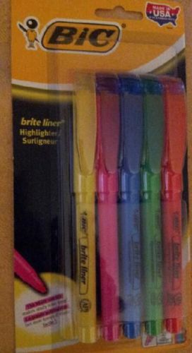 BIC brite liner highlighter 5pcs - NEW