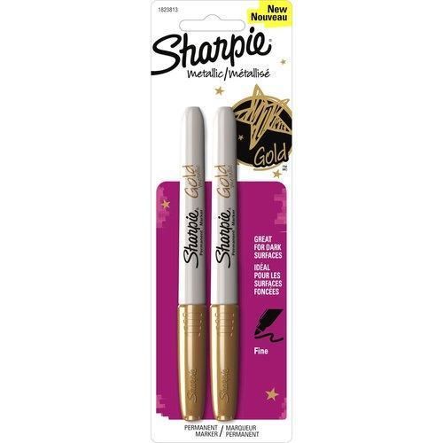 Sharpie markers metallic gold sharpie fine point metallic gold 2pack 1823813 for sale