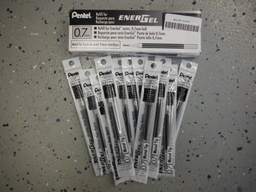 Pentel Entergel 0.7mm Black Refill LR7-A For BL57/BL77 Metal Tip 11pack (B3)