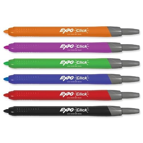 Sanford brands 1751670 dry-erase marker retractable fine tip assorted for sale