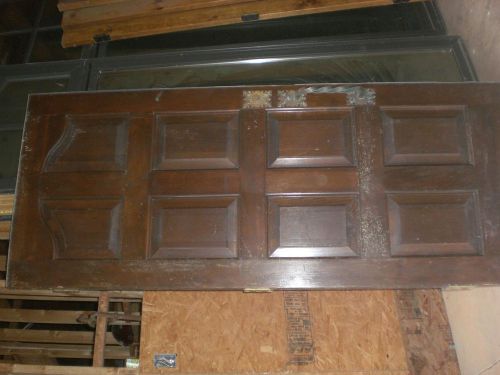 USED SALVAGED VINTAGE DOUBLE ENTRANCE DOOR 2 DOORS WOOD ORNATE HOUSE