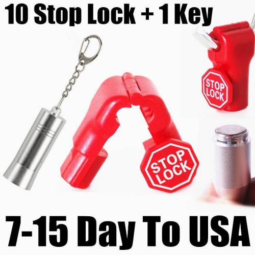 10x stop lock stem hook retail accessories security display +magnetic detacher for sale
