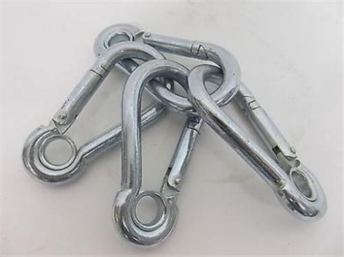 Carabiner / Spring Snap Hooks 3/8&#034; w/ Eye Inserts (4 each