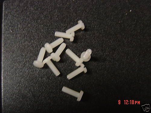 10-32 X 5/8 Polypropylene Slotted pan Head Screws