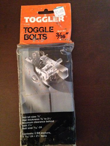 Toggle Bolts 3/16&#034;