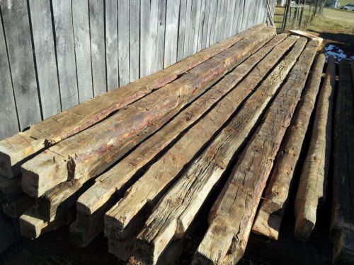 Reclaimed hand-hewn barn beams for sale