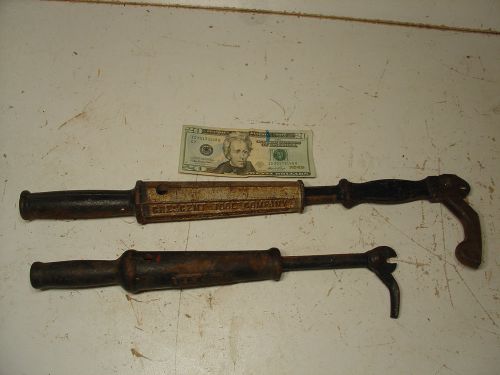 Nail Puller Building Tools Antique CRESCENT Large n Jr Lot 2 Vintage Collectible