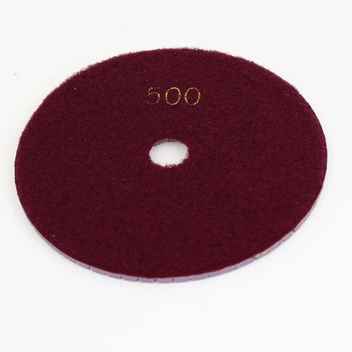 Marble Stone 500 Grit Wet Dry Diamond Buffer Polishing Pad Disc Red