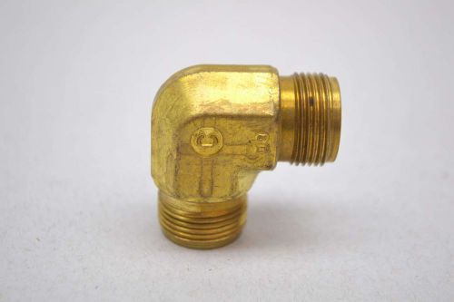 NEW SWAGELOK 3/4IN THREAD 90 DEG BRASS ELBOW FITTING D430479