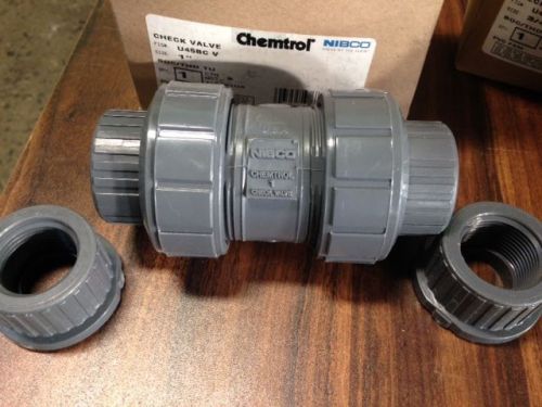 1&#034; PVC 150 PSI Nibco Chemtrol Check Valve threaded