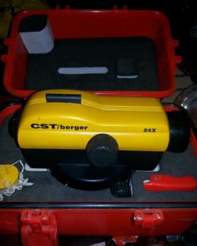 Cst berger  24x automatic optical laser level w/ case &amp; manual for sale