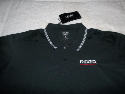 RIDGID CONSTRUCTION TOOLS ADIDAS CLIMALITE POLO COLLAR WORK SHIRT ADULT MENS XL