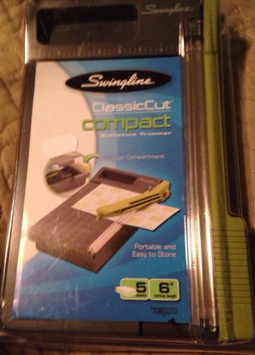 Swingline 1060-T ClassicCut Compact 6-Inch Guillotine Trimmer, Desktop, 5 Sheets