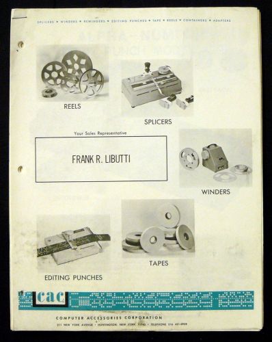 Computer Accessories Corp. - Control Tape Accessories Catalog