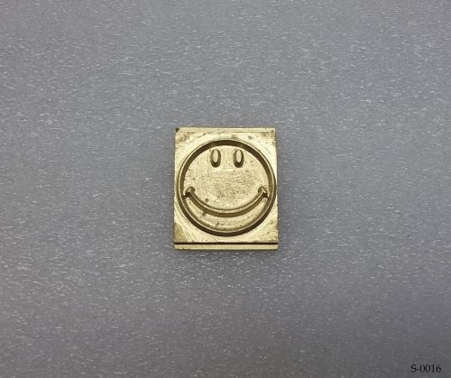 Kingsley Machine - Howard Machine - Hot Foil - Happy Face -72PT. Flat Brass Die