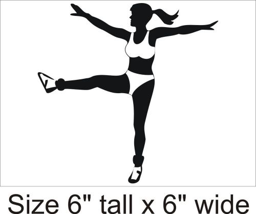 Girl on Tiptoes Car Vinyl Sticker Decal Truck Bumper Laptop - 1054