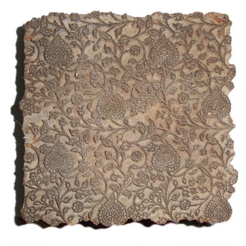 Vintage Printing Wooden Carved Blocks Textile Old Stamp Fabric Saree Used Blocks