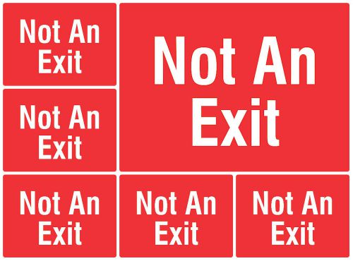 Not an exit 6 pack door hanging sign private walk way quality hang signs s151 for sale