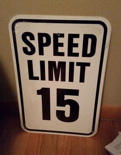 Hy-Ko HW-24 Aluminum Speed Limit Sign Bold 12&#034;X18&#034;