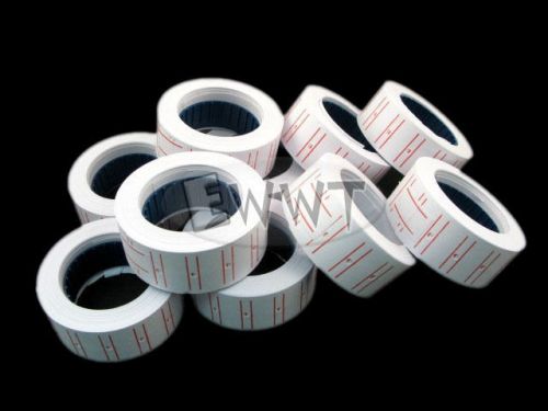 Free ship 5000pcs for motex mx-5500 white price gun label price sticker zvot235 for sale