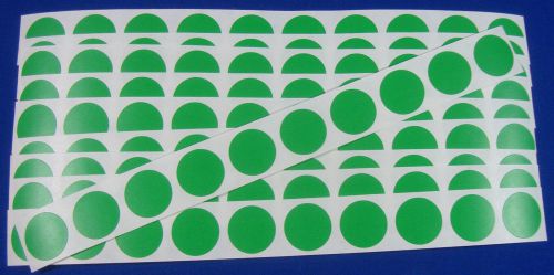 100 Green Self-Adhesive Price Labels 3/4&#034; Stickers/ Tags Retail Store Supplies