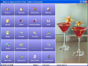 Aldelo lite pos cash register software for pizzeria and coffee shop for sale