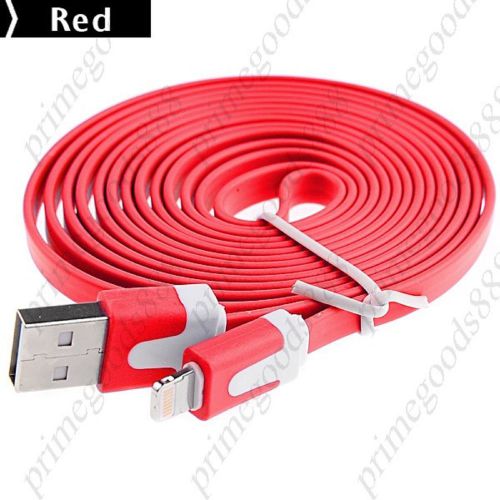 1.9m usb 2.0 male to 8 pin lightning adapter cable 8pin charger cord red for sale