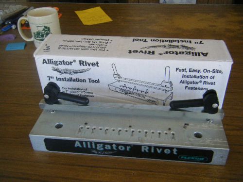 Round hay baler belt tool 7&#034;lacer rivet repair  flexco alligator splice  art-7 for sale