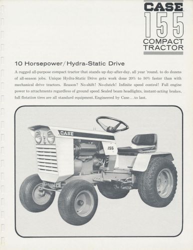 CASE 155 TRACTOR BROCHURE