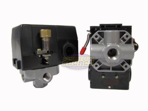 Heavy Duty 26 Amp Air Compressor Pressure Switch Control Valve 95-125 PSI 4 Port