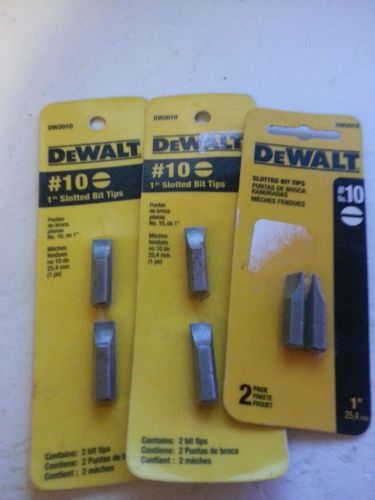 DeWALT DW2010 2-Pk x 3 (6 bit) Slotted Insert Bit