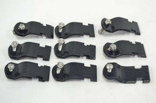 Lot 9 new emtc rigid clamp size 1-3/8in od clip black strut b344177 for sale