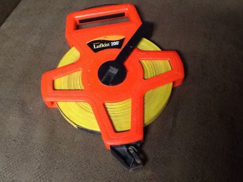 Lufkin 200&#039; Tape Rule Hi Viz Model 1708 Professional EXCELLENT CONDITION