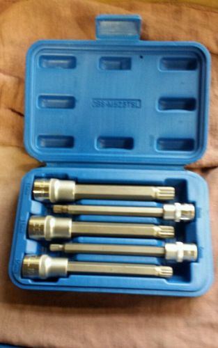 Cornwell cbsm523tsl 5 piece 3/8 &amp; 1/2 drive long triple square metric socket set for sale