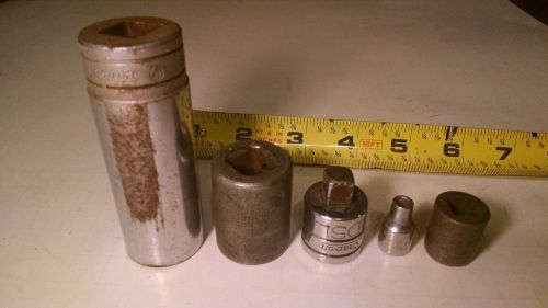 QTY 5 VINTAGE SNAP ON SOCKETS