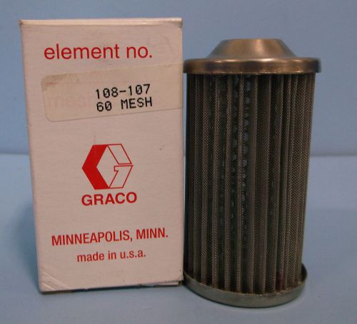 GRACO ELEMENT FILTER 108107 60 MESH B11 NIB