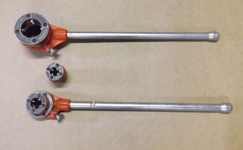 Ridgid 12R and 11R Ratchet Head on Handel with Dies