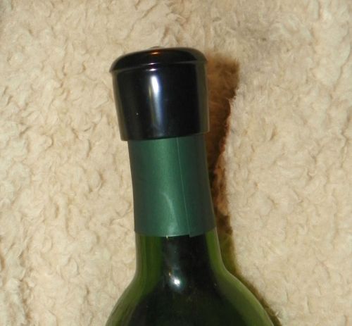 Cover 6 WINE BEER WATER bottles BIGGIES Vinyl Caps! No dust, spills, flies! GIFT