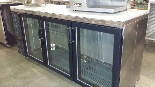 PERLICK BACK BAR 3 DOOR GLASS 84 INCH