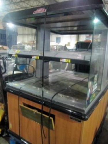 CUSTOM DELI 48&#034; HEATED HOLDING DISPLAY MERCHANDISER CABINET TAQUERIA CHICKEN