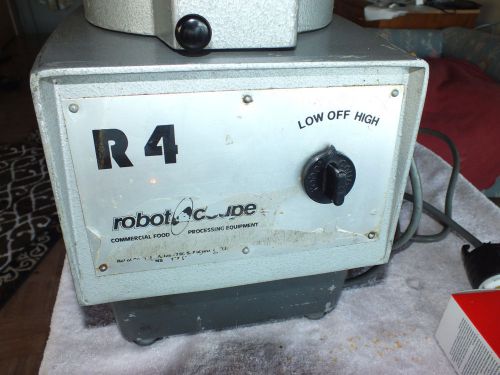 Robot coupe r 4 food processor commercial w/blade - 3 phase  - 208v for sale