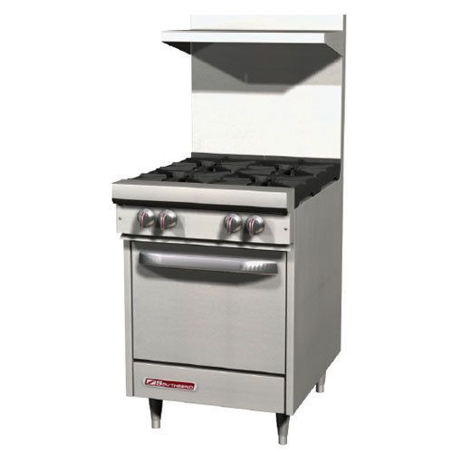 Southbend S24E Range, 24&#034; Wide, 4 Burners with Standard Grates, (28,000 BTU) Wit