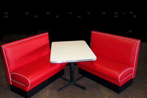 50&#039;s retro diner booth set - new - custom built in usa - restaurant seating for sale